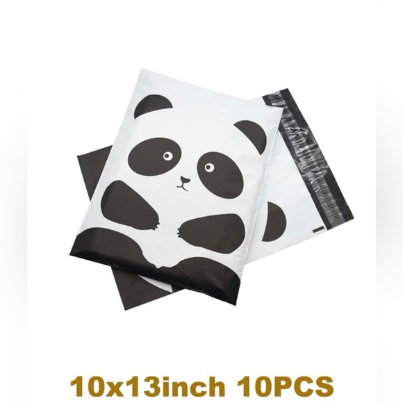 Panda 🐼 Seller Kit w/10 Poly mailers, 120 ThankYou stickers, & Measuring tape - Picture 2 of 4